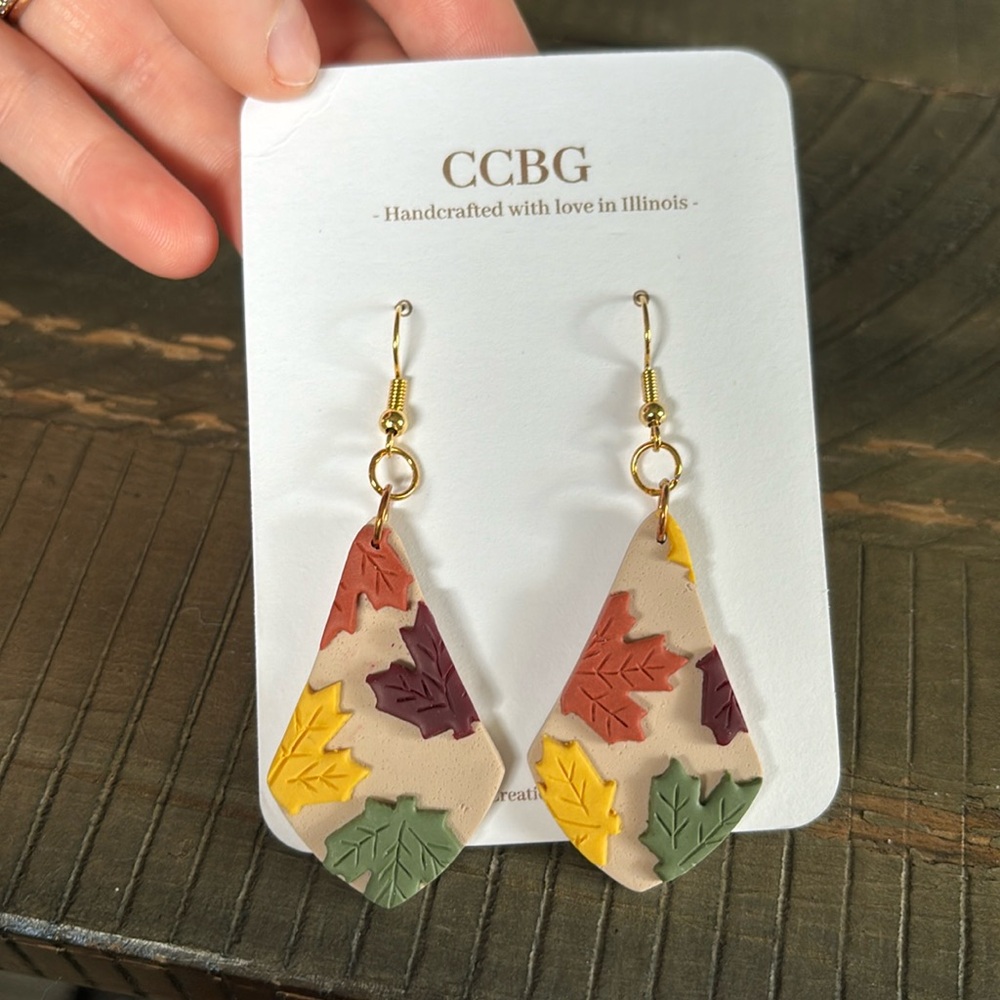 Handmade fall earrings